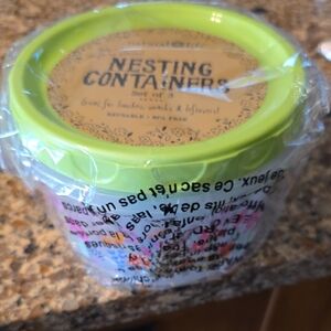 Natural Life Lime Green Nesting Containers